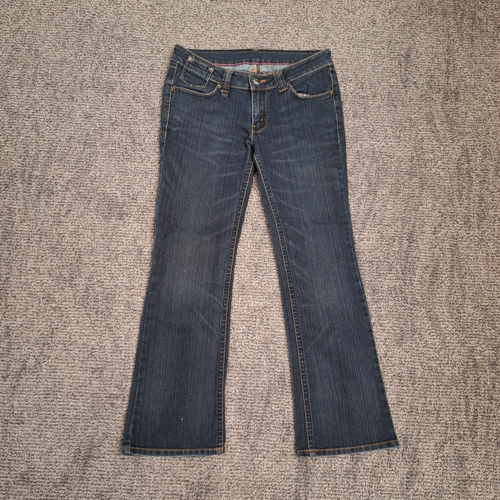 Human Jeans Size 27" Skull Rhinestone